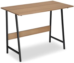 Industrialne biurko z metalowymi nogami modern oak - Drago