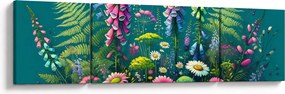 Obraz - Kwiaty łąkowe (170x50 cm)