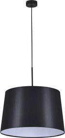 Czarna lampa wisząca z klasycznym abażurem W9-Z53