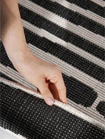 Czarny/kremowy okrągły dywan odpowiedni na zewnątrz ø 200 cm Haringey Bounds – Ted Baker