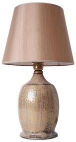 Lampa stołowa RAMZES 1xE27/40W/230V brązowa