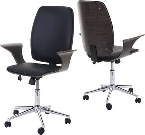 Krzesło biurowe MCW-C54,  szary, czarny pokrowiec