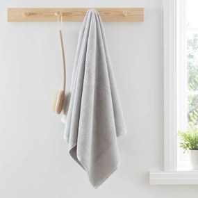 Szary ręcznik kąpielowy frotte z bawełny egipskiej 90x140 cm Egyptian Cotton – Bianca
