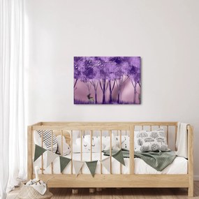Obraz - Jeleń w magicznym lesie (70x50 cm)