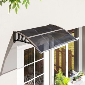Outsunny Zadaszenie, nad drzwi wejściowe, dla wejść i okien, 100Dł x 75S x 23W cm, Czarne