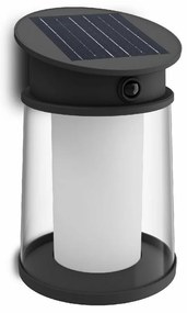 Philips Juda UltraEfficient solarna lampa LED zczujnikiem, czarna, 3,2 W, 500 lm, 4000 K
