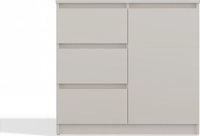 Komoda Malwa 1D3S | Kaszmir | 80x40x75 cm | 1 Drzwi, 3 Szuflady