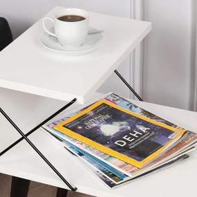 Stolik nocny Cross White