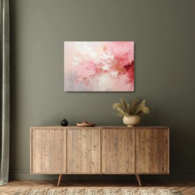 Obraz na szkle - Różowa abstrakcja (70x50 cm)