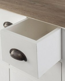 Komoda Brighton 11 szuflad white&amp;natural