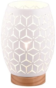 Biała lampa stołowa (wys. 21 cm) Bidar – Trio