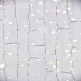 Kurtyna świetlna LED zewnętrzna CURTAIN 480 diod LED / 8,4 W / 230 V / 3x3 m / IP44 / zimne białe światło