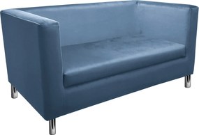 Sofa Monaco : Kolor nogi - Chrom, Kolor tkaniny - VELVET - MG33, Typ tkaniny - Velvet, Wysokość nogi - 15 cm