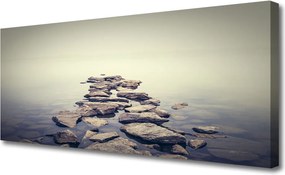 Obraz na płótnie Skaliste Wybrzeże nad Wodą