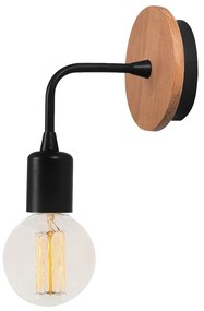Czarno-naturalny kinkiet Dartini – Opviq lights