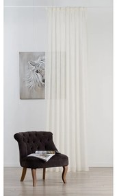 Kremowa firanka z woalu 140x245 cm Sable Crush – Mendola Fabrics