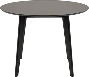 Okrągły stół nierozkładany Roxby 105 cm czarny