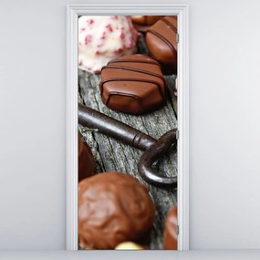 Fototapeta na drzwi - Czekolada i klucz (95x205cm)