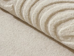 Dywan tuftowany 100% wełna - 160 x 230 cm - Beżowy - 2000g/m² - LUVERA