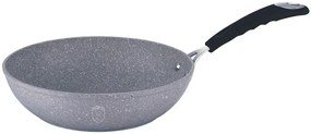 Szara patelnia typu wok na każdy typ kuchenki 28cm T0-G91