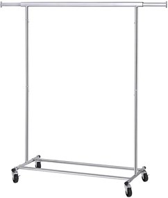 Metalowy wieszak na 4 kółkach do garderoby S7-B04