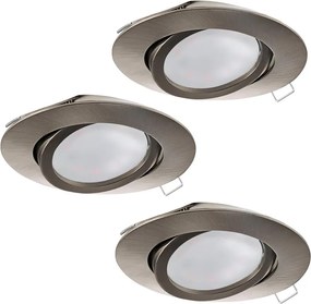 Eglo 31689 - ZESTAW 3x LED wpuszczana oprawa sufitowa TEDO 3xGU10-LED/5W/230V