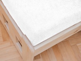 PrzytulneMieszkanie.pl Prześcieradło frotte do łóżeczka białe 60x120 cm