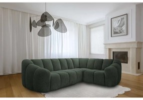 Ciemnozielony narożnik (prawostronny/w kształcie litery L) Shell – Miuform