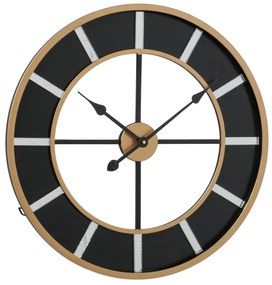 Zegar czarny loft COLORADO, Ø 60 cm
