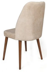 Zestaw krzeseł do jadalni Alfa Cream and Walnut, 2 szt.