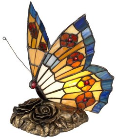 Elstead QZ-OBUTTERFLY-TL - LED Lampa dekoracyjna TIFFANY 1xG9/3W/12/230V motyl