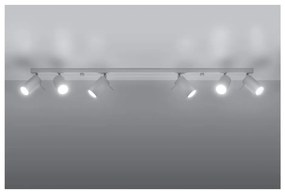 Biała lampa sufitowa Nice Lamps Etna 6L