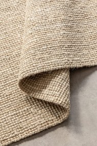Dywan naturalny jutowy ręcznie tkany Boucle kremowy 60 cm x 90 cm