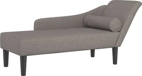 Leżanka do salonu na drewnianych nóżkach taupe C3-P98