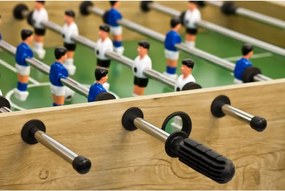 Piłkarzyki stół piłkarski BELFAST 121 x 101 x 79 cm jasne drewo