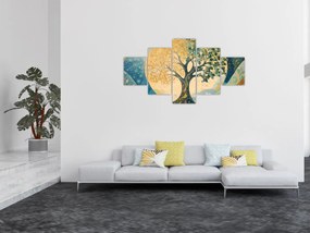 Obraz – Drzewo życia w księżycu (125x70 cm)