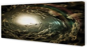 Obraz na płótnie Ptaki na Tle Chmur