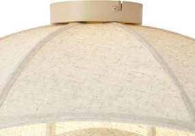Lampa sufitowa Japandi beżowa tkanina 55 cm - Haru