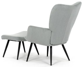 Fotel relaksacyjny z podnóżkiem L7285 BLUE6,niebieski