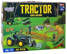 Woopie zestaw maszyn rolniczych traktor ciągnik zagroda mini farma osada rolnicy