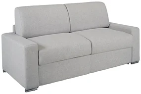 Kanapa 3-osobowa z ekspresowym mechanizmem rozkładania z tkaniny CALITO - Kolor: szary - Wymiary miejsca do spania: 140 cm - Materac 18 cm