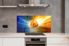 Szklany Panel Wieczorny Trening Koszykówki