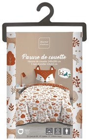 Komplet pościeli dziecięcej 140 x 200 cm, wzór w lisa