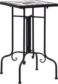 Czarno-biały stolik ceramiczny K6-E07