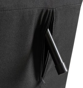 Fotel Rozkładany Leżanka Wypoczynkowy MARRY 2 do Spania Czarny