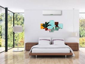 Obraz - Kobieta z kwiatem (125x70 cm)