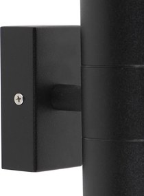 Inteligentny kinkiet zewnętrzny czarny IP44 z 2 WiFi GU10 - Duo