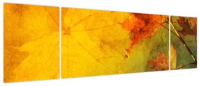 Obraz - Jesienne liście (170x50 cm)