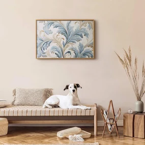 Plakat Barokowe pnącze 60x40 cm z ramą złotą bez marginesu ARTGEIST B