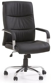 Fotel Obrotowy Czarny Tapicerowany T4-L98